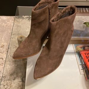 1. State Brown suede ankle boot